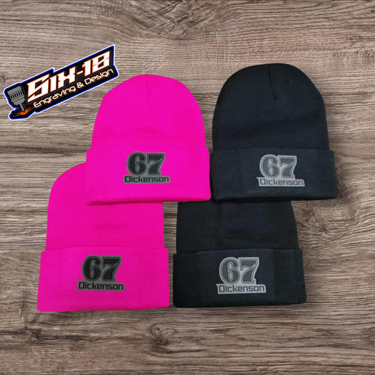 Customizable Leatherette Patch Beanie