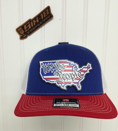 We The People UV Printed Leatherette Patch Hat