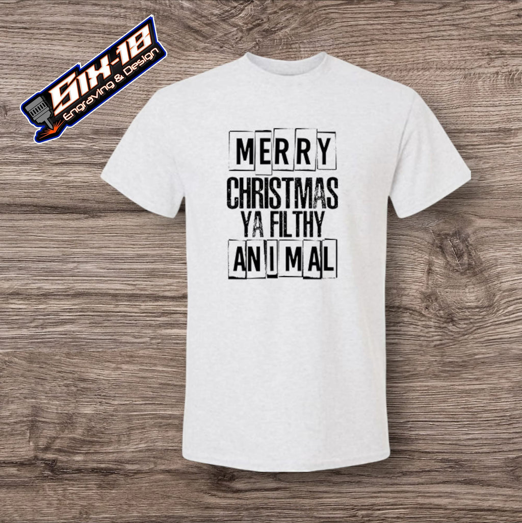 Merry Christmas You Filthy Animal Shirt
