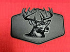 Whitetail Deer Leatherette Patch Beanie