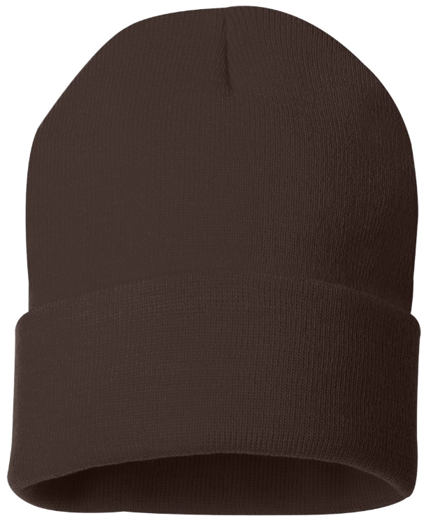 Customizable Leatherette Patch Beanie