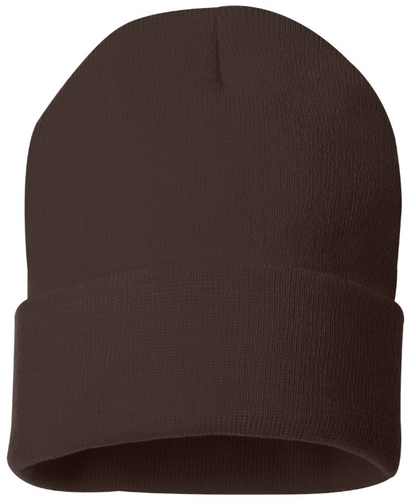 Customizable Leatherette Patch Beanie