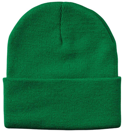 Customizable Leatherette Patch Beanie