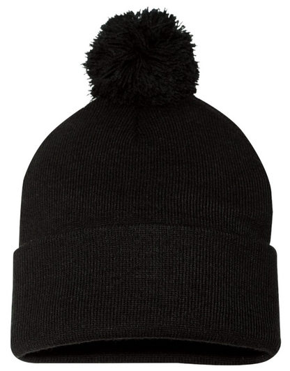Customizable Leatherette Patch Beanie