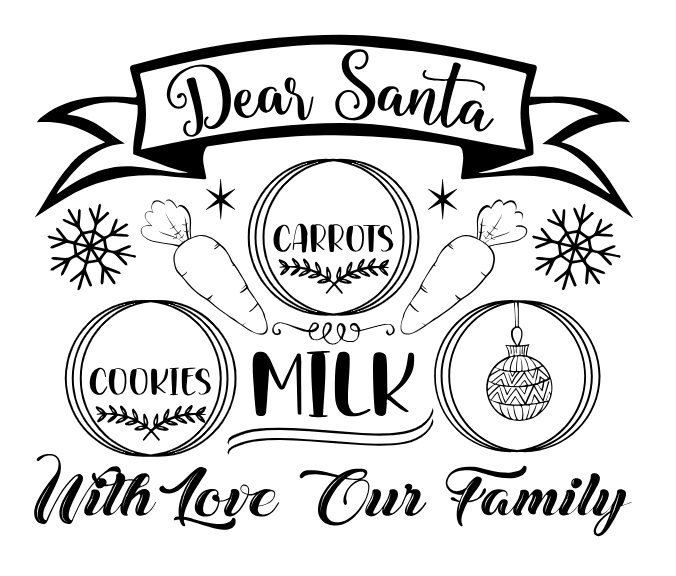 Custom Bamboo Santa Tray