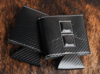 Customizable Magnetic Leatherette Beverage Holders