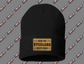 Make The Steelers Great Again Leatherette Patch Beanie