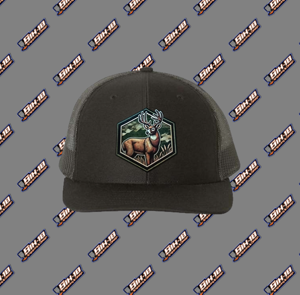Whitetail Leatherette Patch Hat