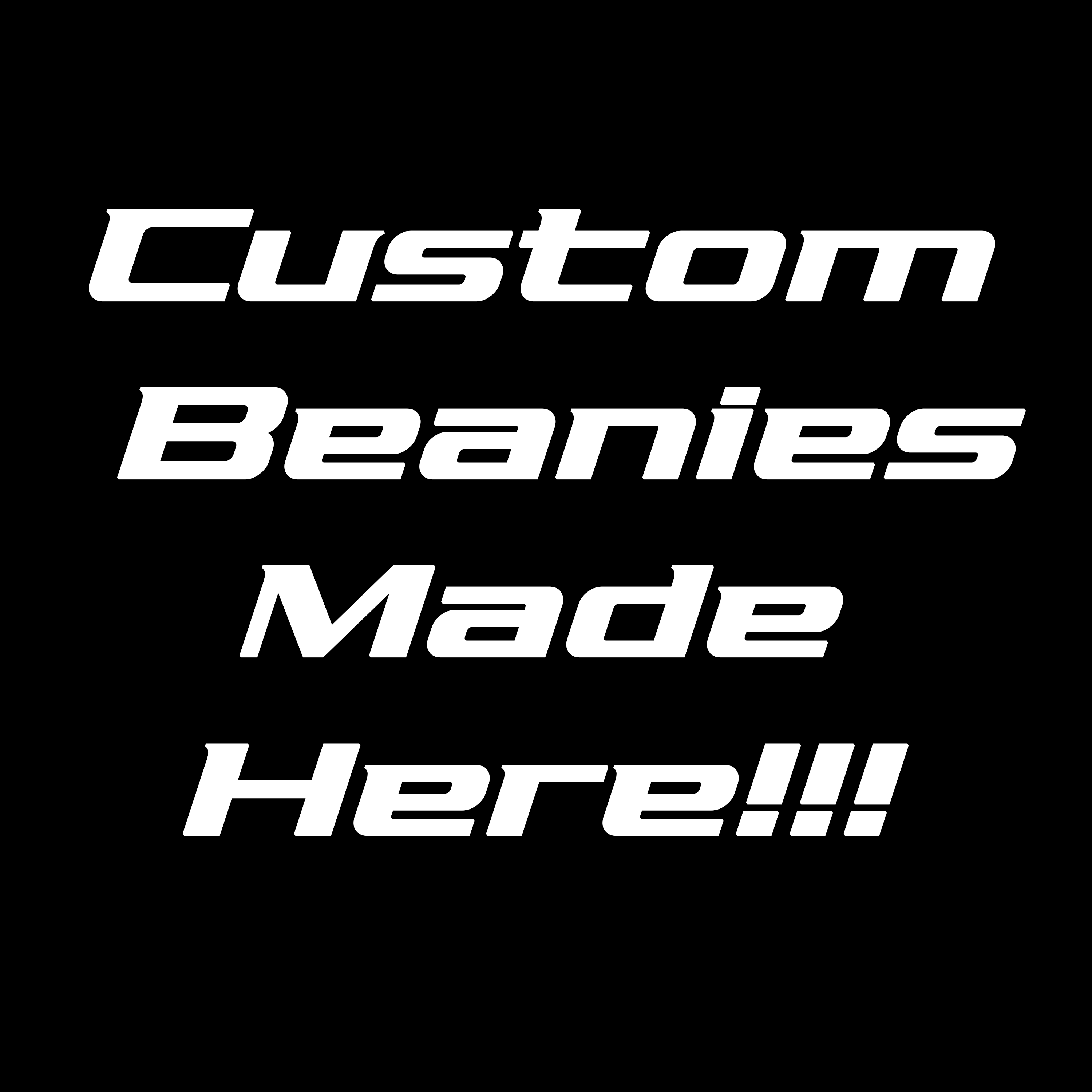 Customizable Leatherette Patch Beanie